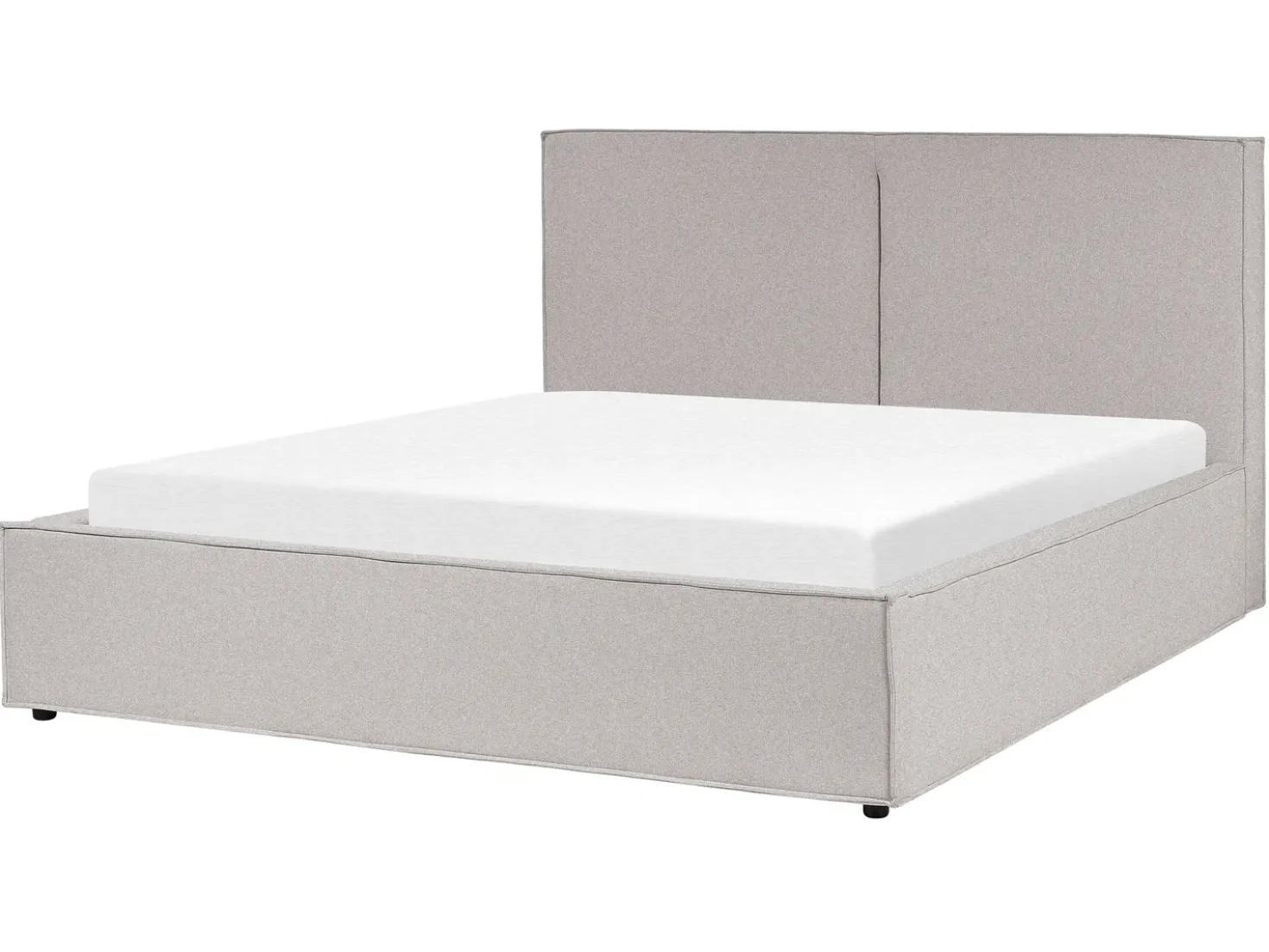 Letto contenitore Tessuto MOISSAC 160 x 200 cm Grigio chiaro