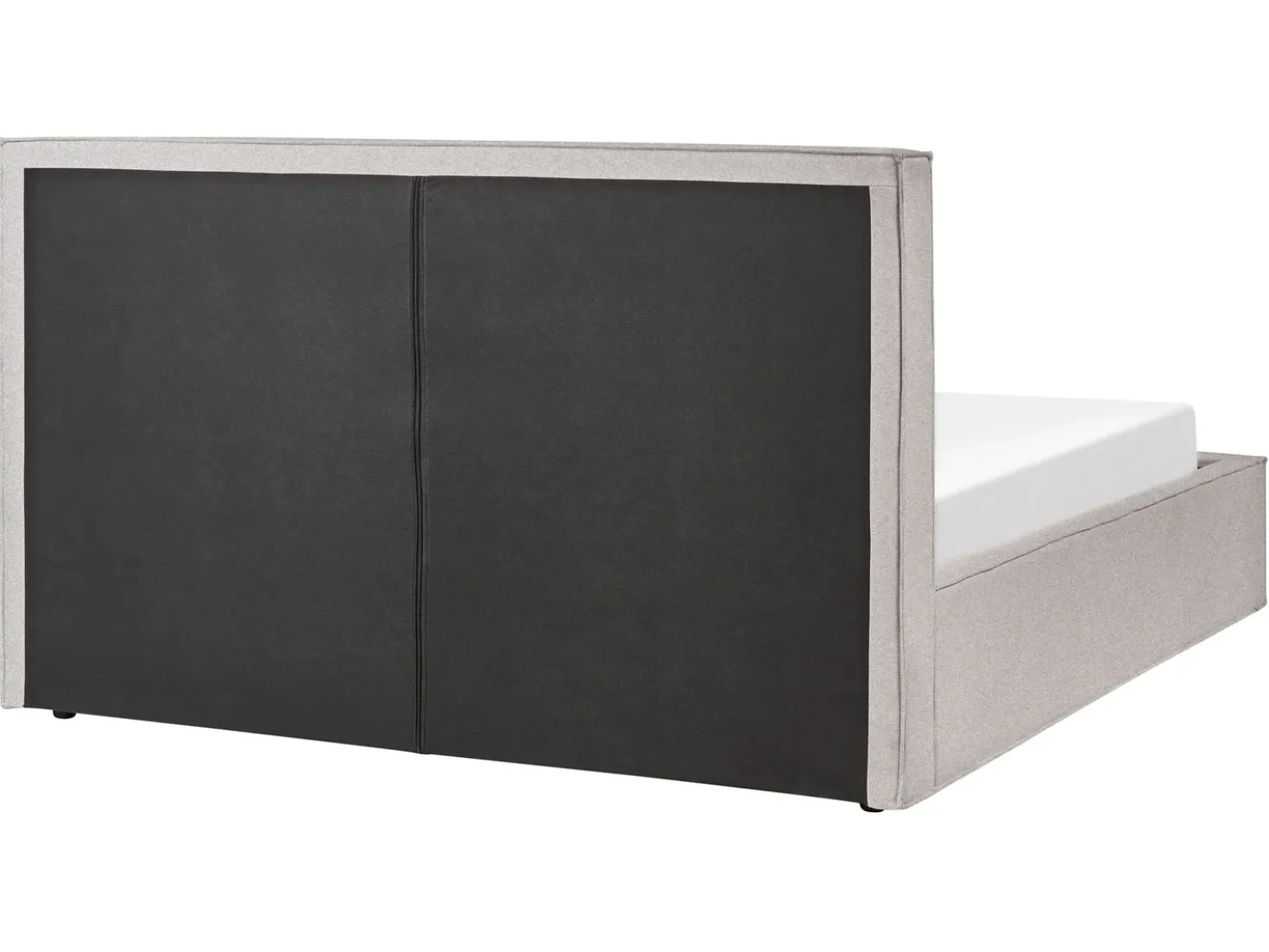 Letto contenitore Tessuto MOISSAC 160 x 200 cm Grigio chiaro