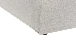 Letto contenitore Tessuto MOISSAC 160 x 200 cm Grigio chiaro