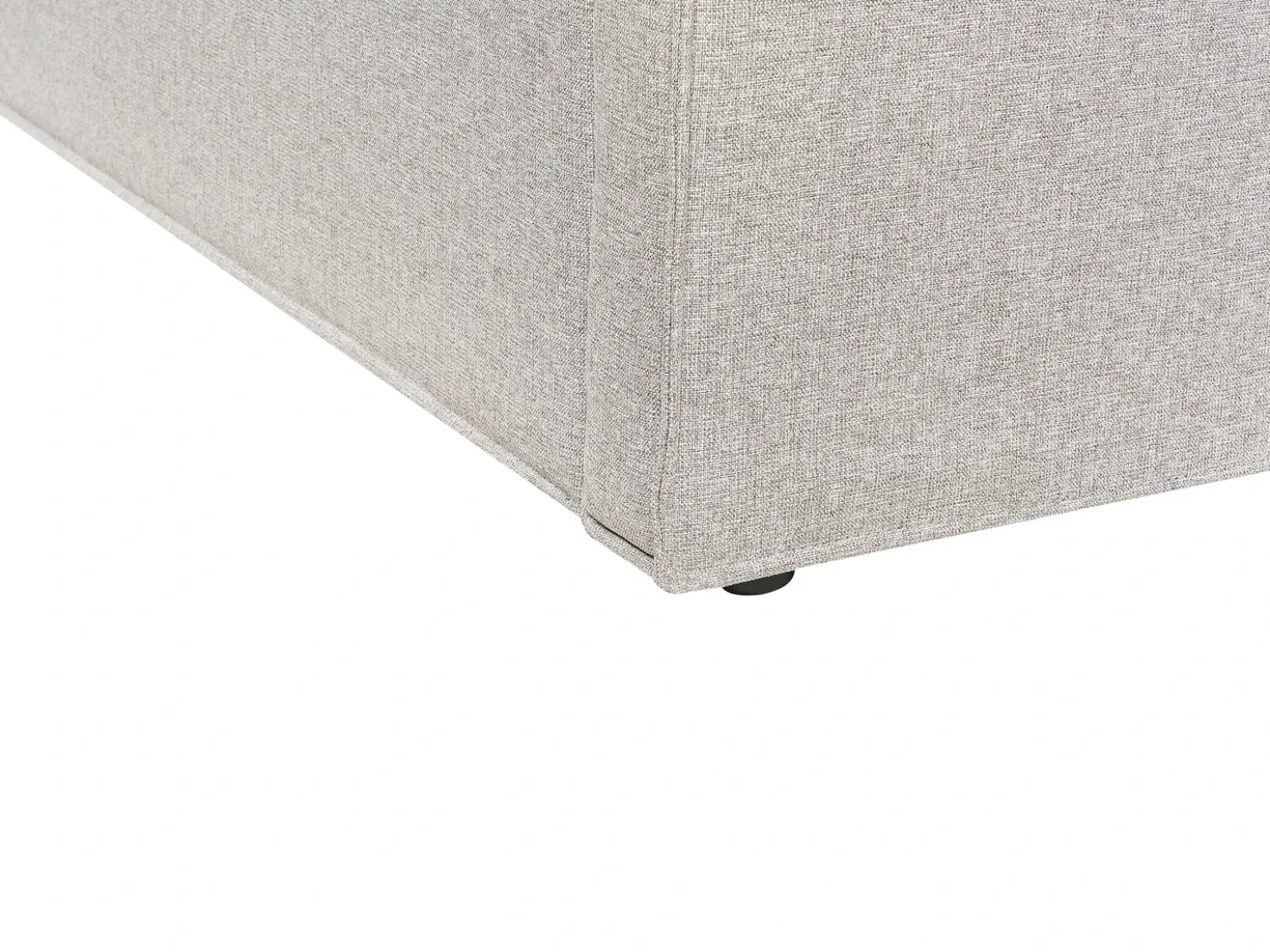 Letto contenitore Tessuto MOISSAC 160 x 200 cm Grigio chiaro