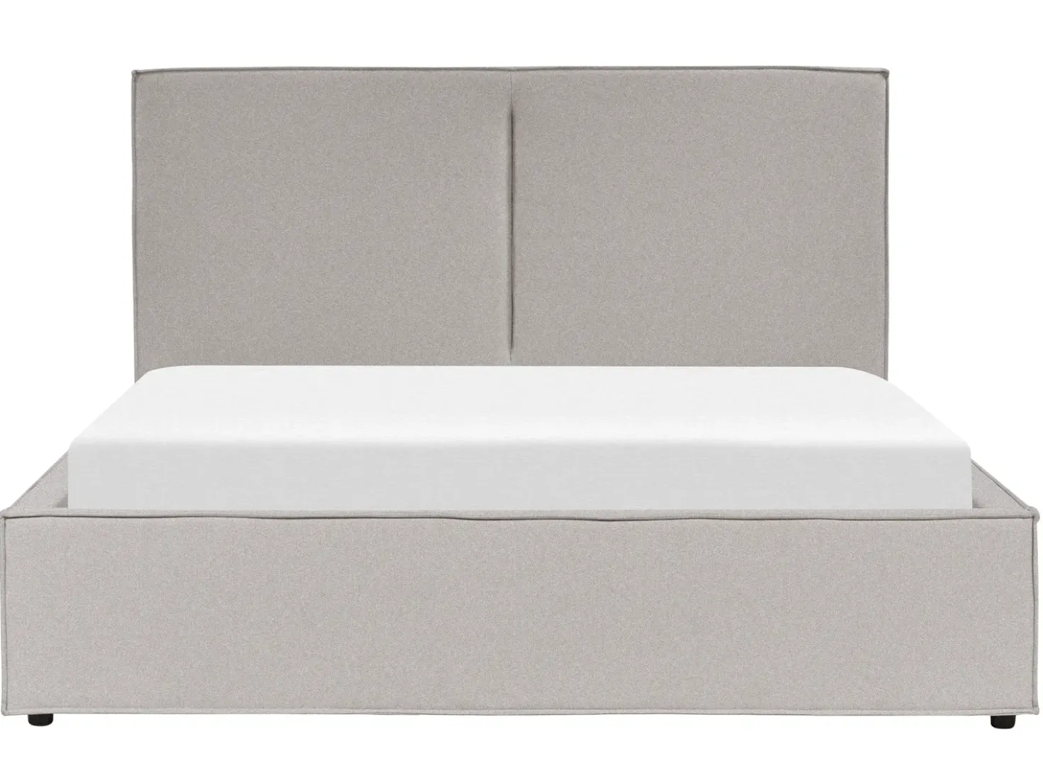 Letto contenitore Tessuto MOISSAC 160 x 200 cm Grigio chiaro