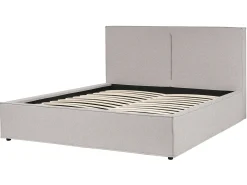 Letto contenitore Tessuto MOISSAC 160 x 200 cm Grigio chiaro