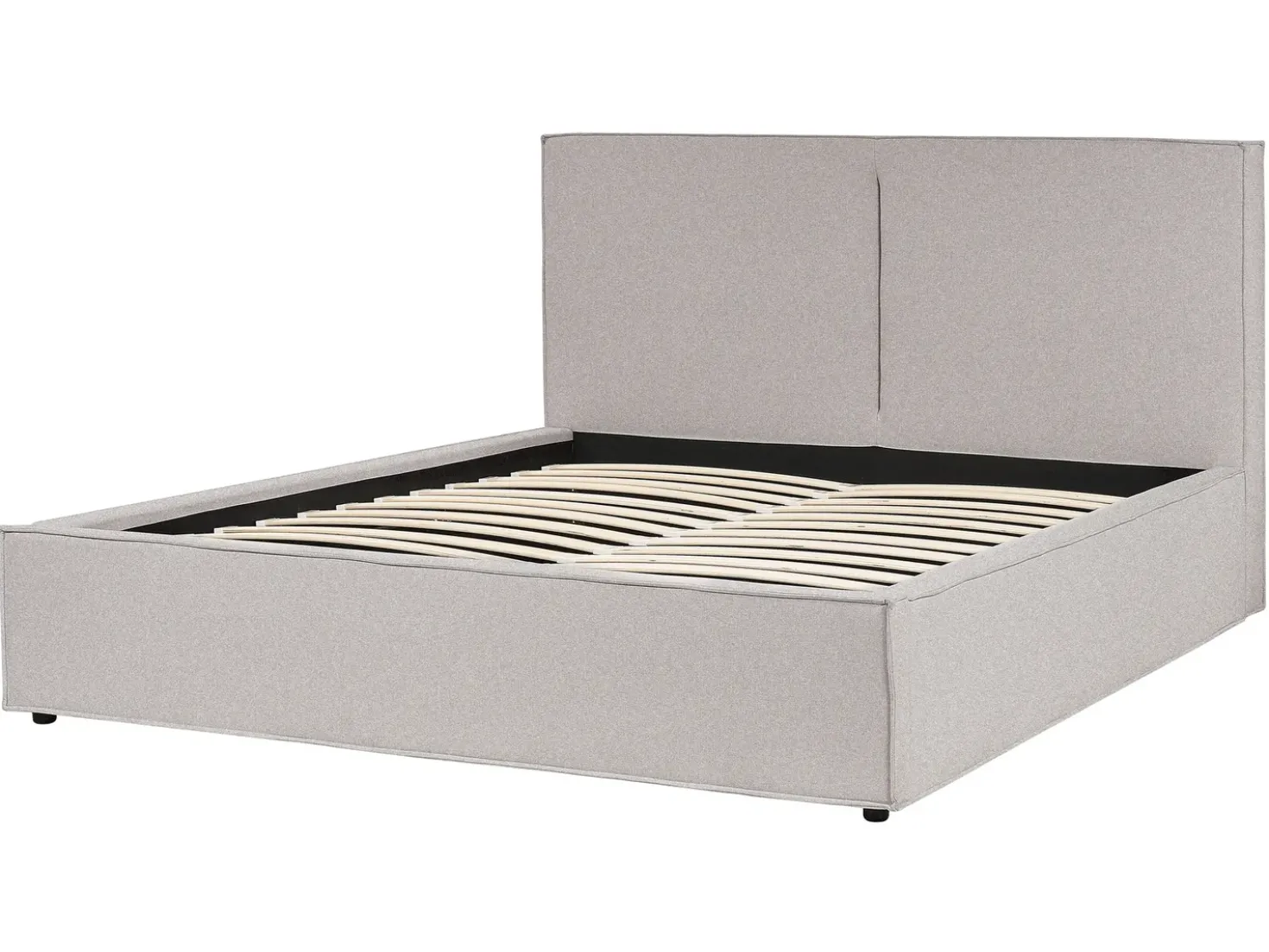 Letto contenitore Tessuto MOISSAC 160 x 200 cm Grigio chiaro