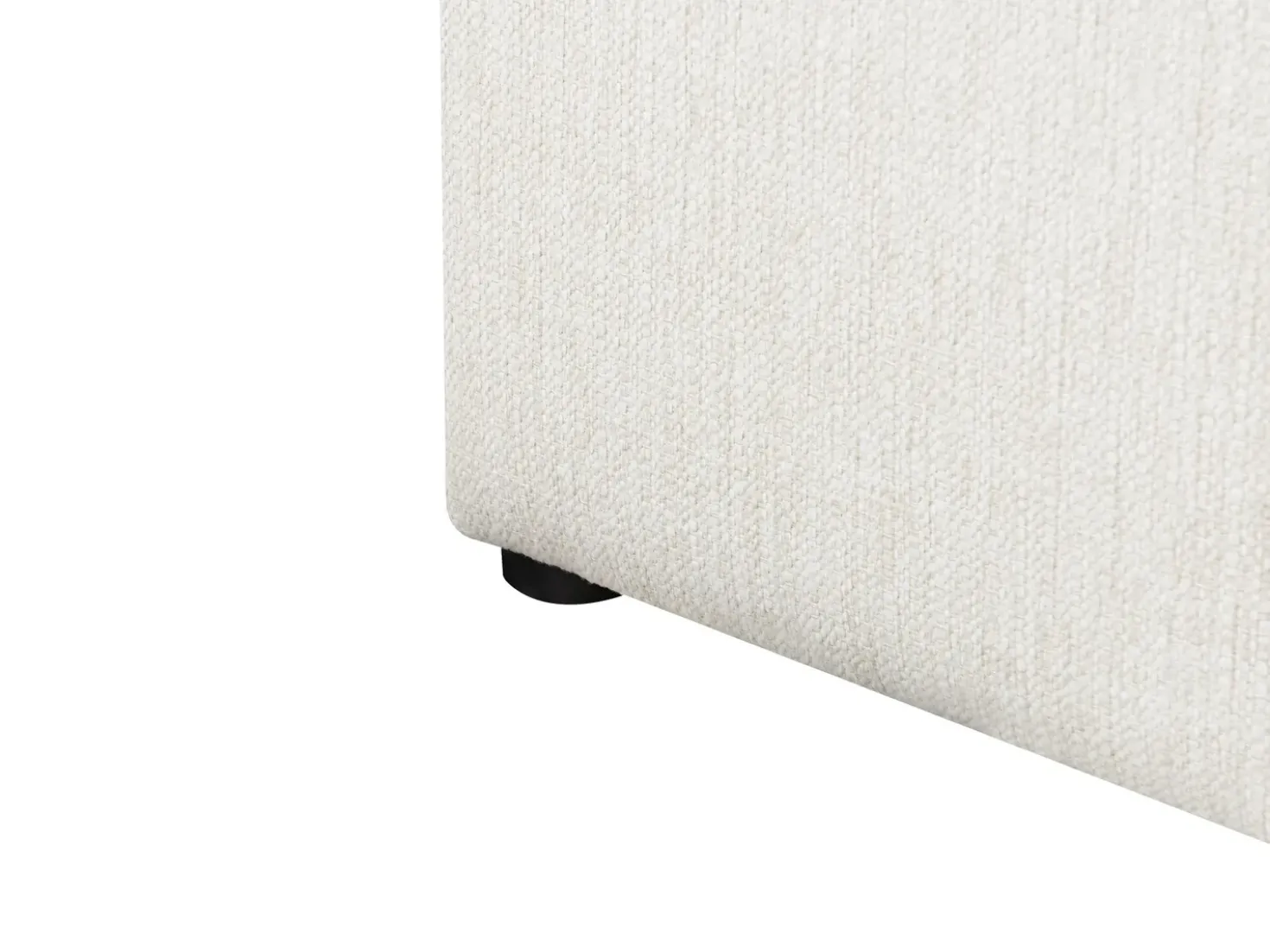 Letto contenitore Tessuto CASTELNAVET 180 x 200 cm Bianco sporco