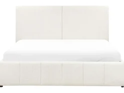 Letto contenitore Tessuto CASTELNAVET 180 x 200 cm Bianco sporco