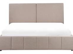 Letto contenitore Tessuto CASTELNAVET 180 x 200 cm Tortora
