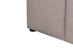 Letto contenitore Tessuto CASTELNAVET 180 x 200 cm Tortora