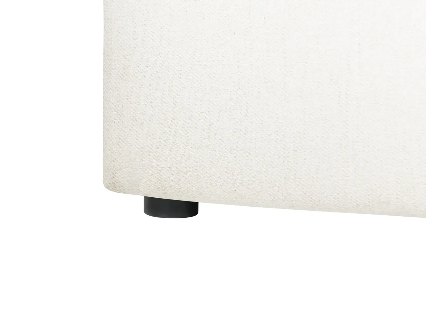 Letto contenitore Tessuto BOUSSE 140 x 200 cm Bianco sporco