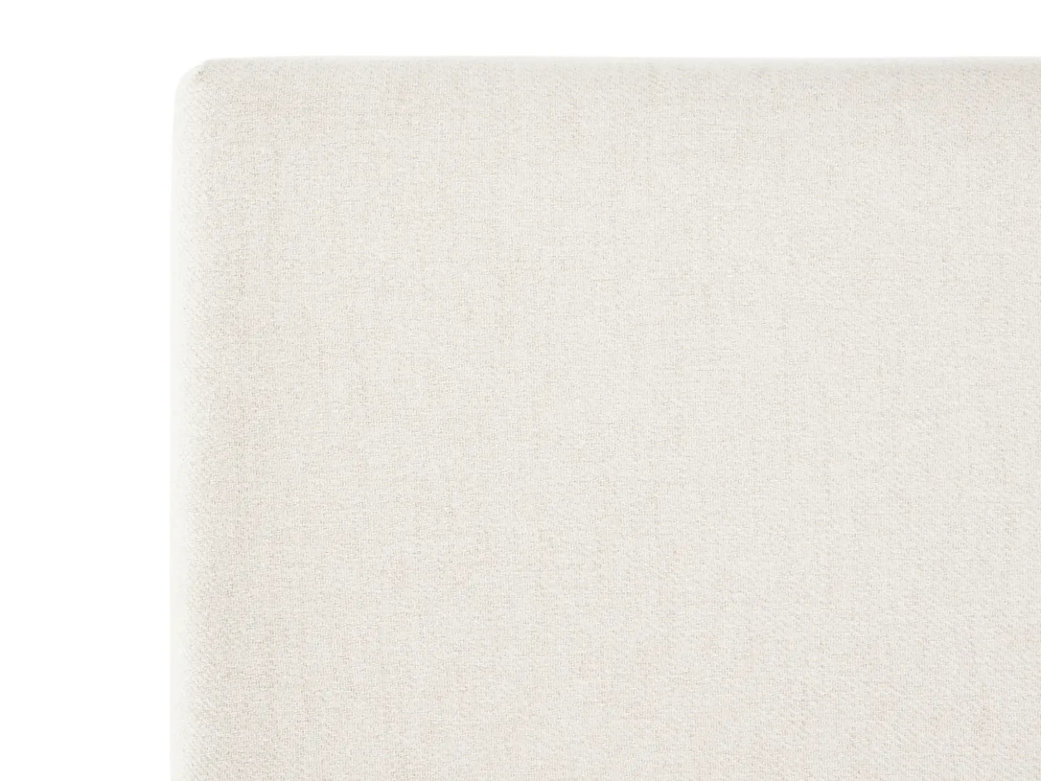 Letto contenitore Tessuto BOUSSE 140 x 200 cm Bianco sporco