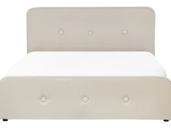 Letto contenitore Tessuto RENNES 160 x 200 cm Beige