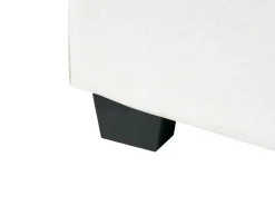 Letto contenitore Tessuto BERNAY 180 x 200 cm Bianco sporco