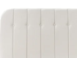 Letto contenitore Tessuto CHALLANS 180 x 200 cm Bianco sporco