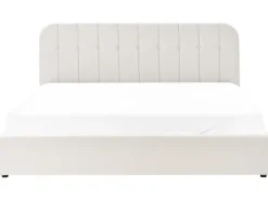 Letto contenitore Tessuto CHALLANS 180 x 200 cm Bianco sporco
