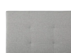 Letto contenitore Tessuto LORIENT 180 x 200 cm Grigio