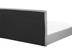 Letto contenitore Tessuto LORIENT 180 x 200 cm Grigio