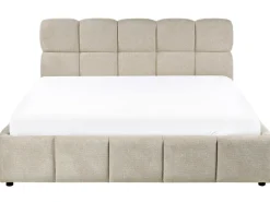 Letto contenitore Tessuto NOYON 180 x 200 cm Tortora