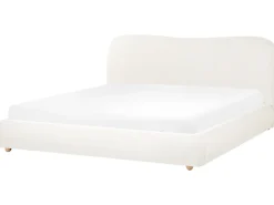 Letto contenitore Tessuto BLAGNAC 180 x 200 cm Bianco sporco