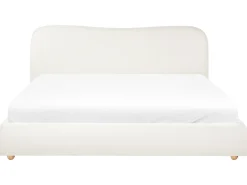 Letto contenitore Tessuto BLAGNAC 180 x 200 cm Bianco sporco