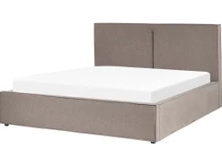 Letto contenitore Tessuto MOISSAC 160 x 200 cm Tortora
