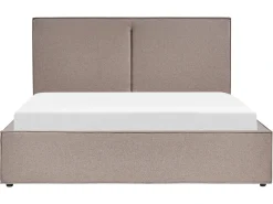 Letto contenitore Tessuto MOISSAC 160 x 200 cm Tortora