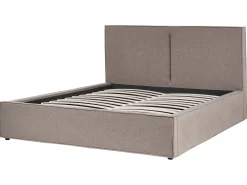 Letto contenitore Tessuto MOISSAC 160 x 200 cm Tortora