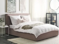 Letto contenitore Tessuto MOISSAC 160 x 200 cm Tortora