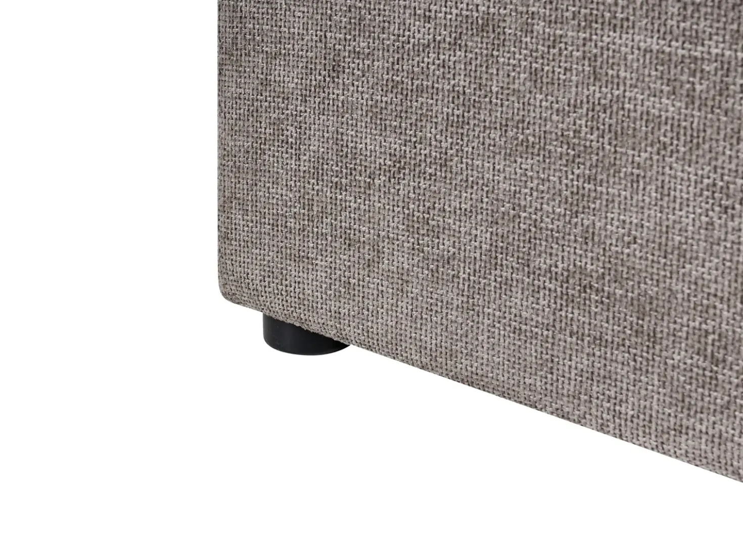Letto contenitore Tessuto LAGARDE 180 x 200 cm Tortora