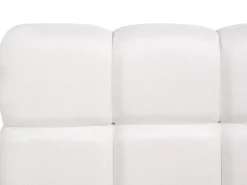 Letto contenitore Tessuto BASTON 180 x 200 cm Bianco sporco