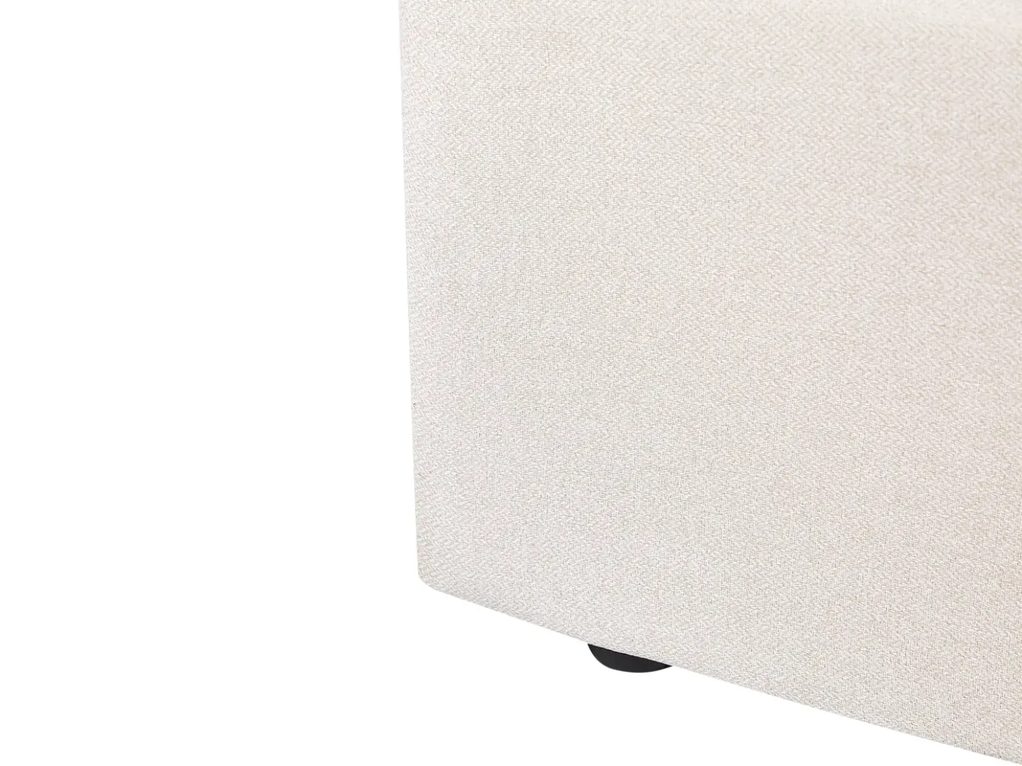 Letto contenitore Tessuto LORIENT 180 x 200 cm Beige