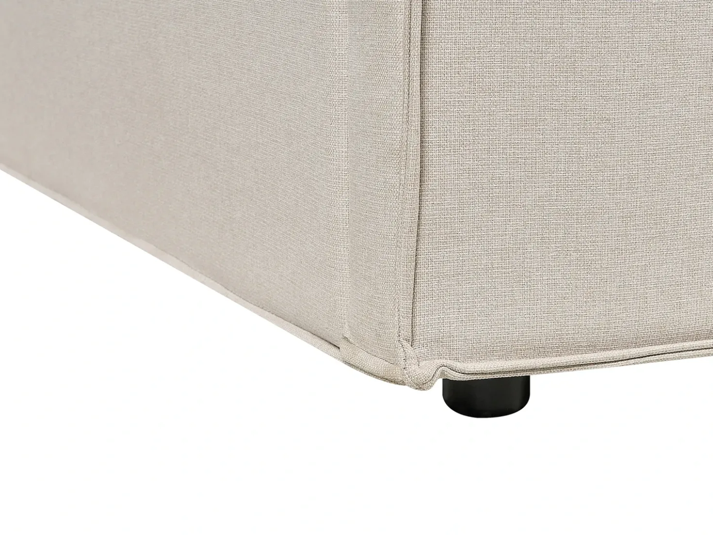 Letto contenitore Tessuto MOISSAC 160 x 200 cm Beige