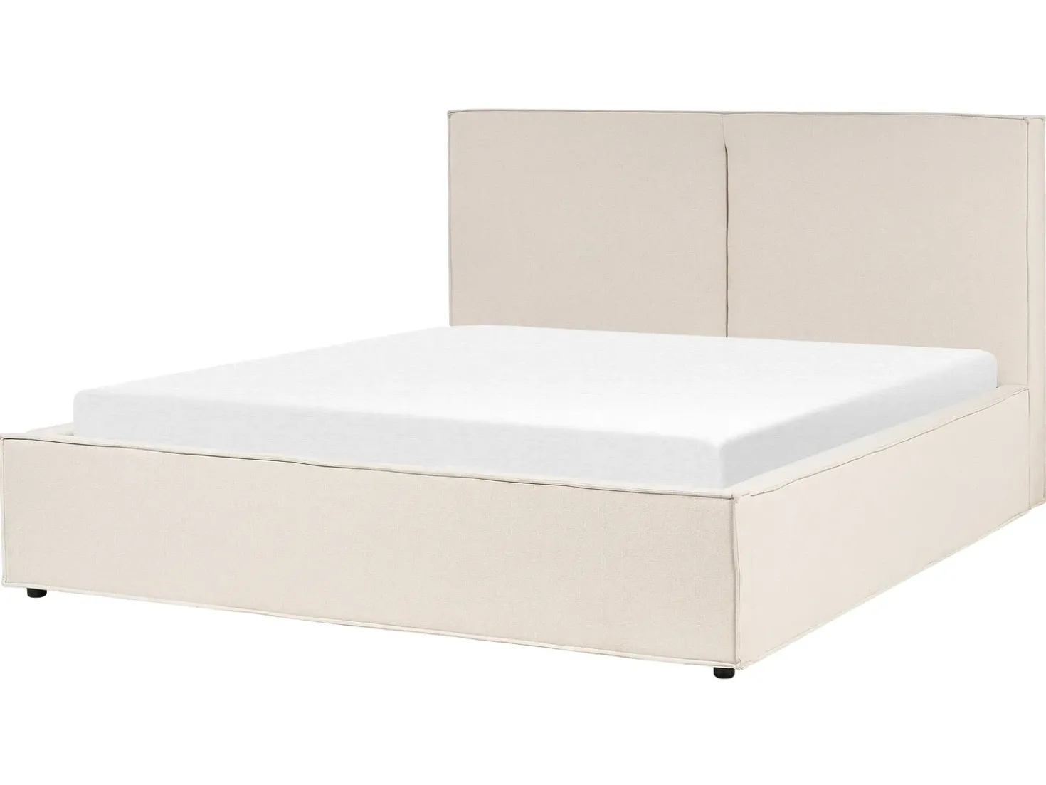 Letto contenitore Tessuto MOISSAC 160 x 200 cm Beige