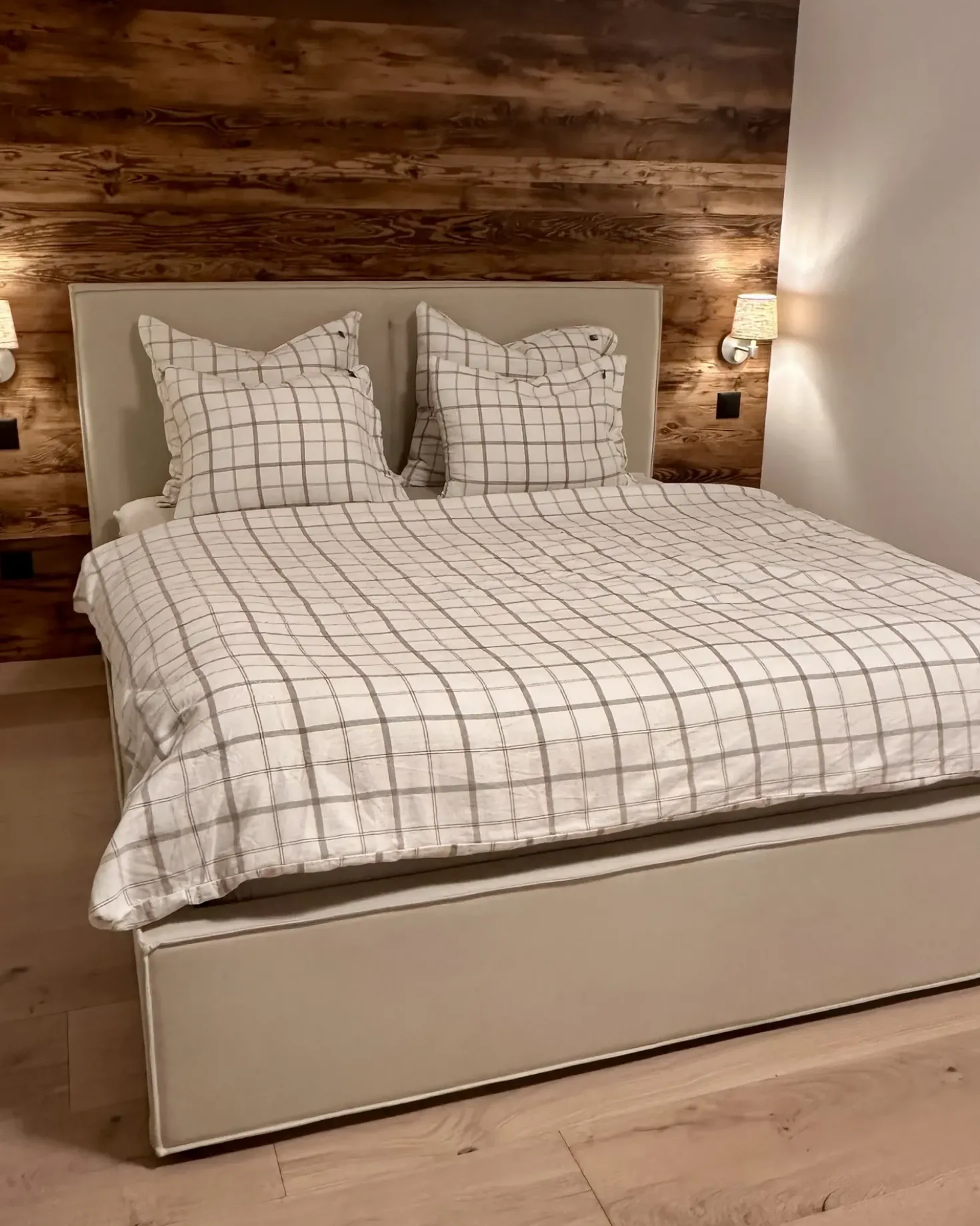 Letto contenitore Tessuto MOISSAC 160 x 200 cm Beige