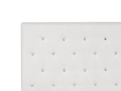 Letto contenitore Tessuto AMIENS 180 x 200 cm Beige