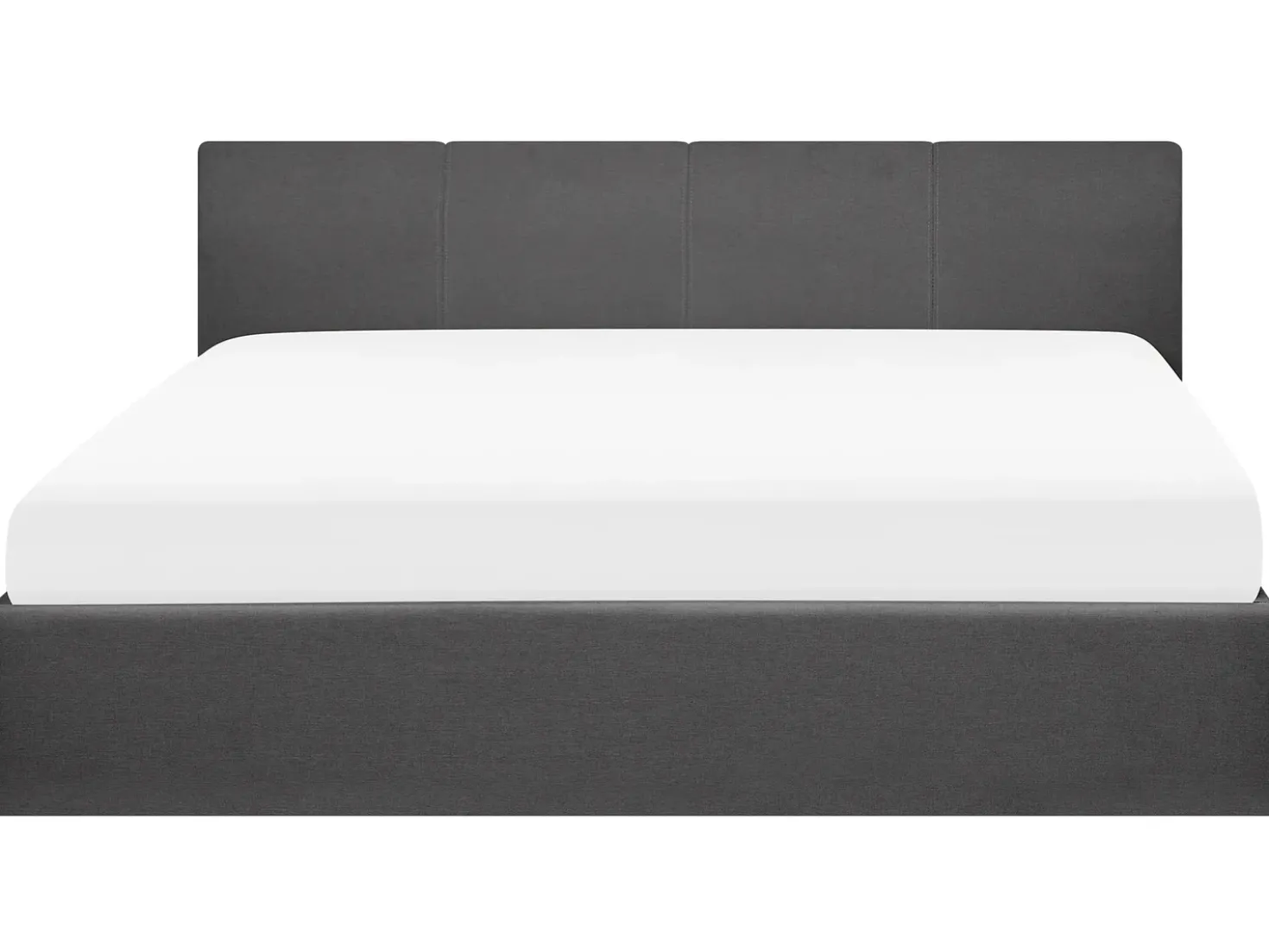 Letto contenitore Tessuto ORBEY 180 x 200 cm Grigio