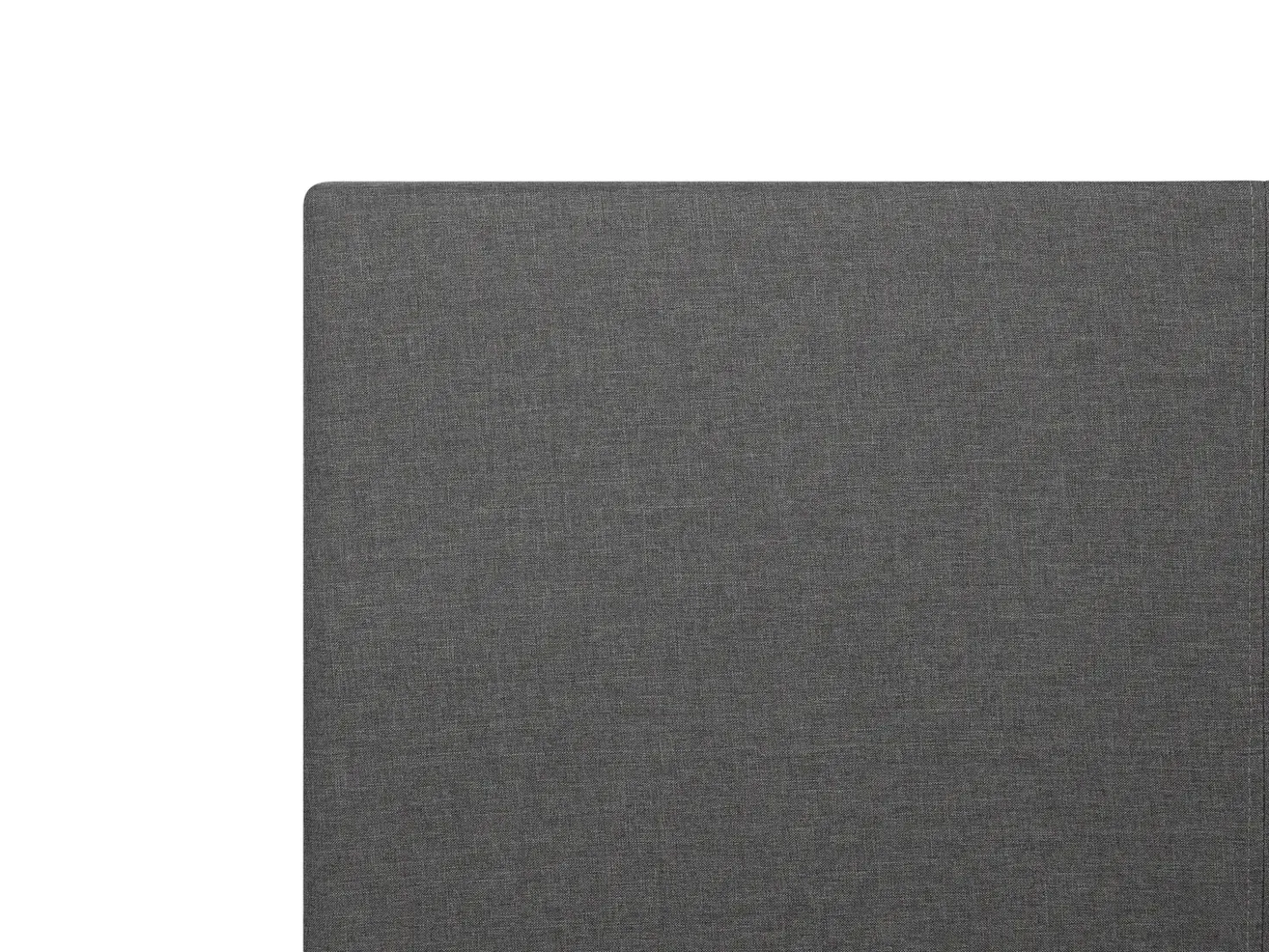 Letto contenitore Tessuto ORBEY 180 x 200 cm Grigio