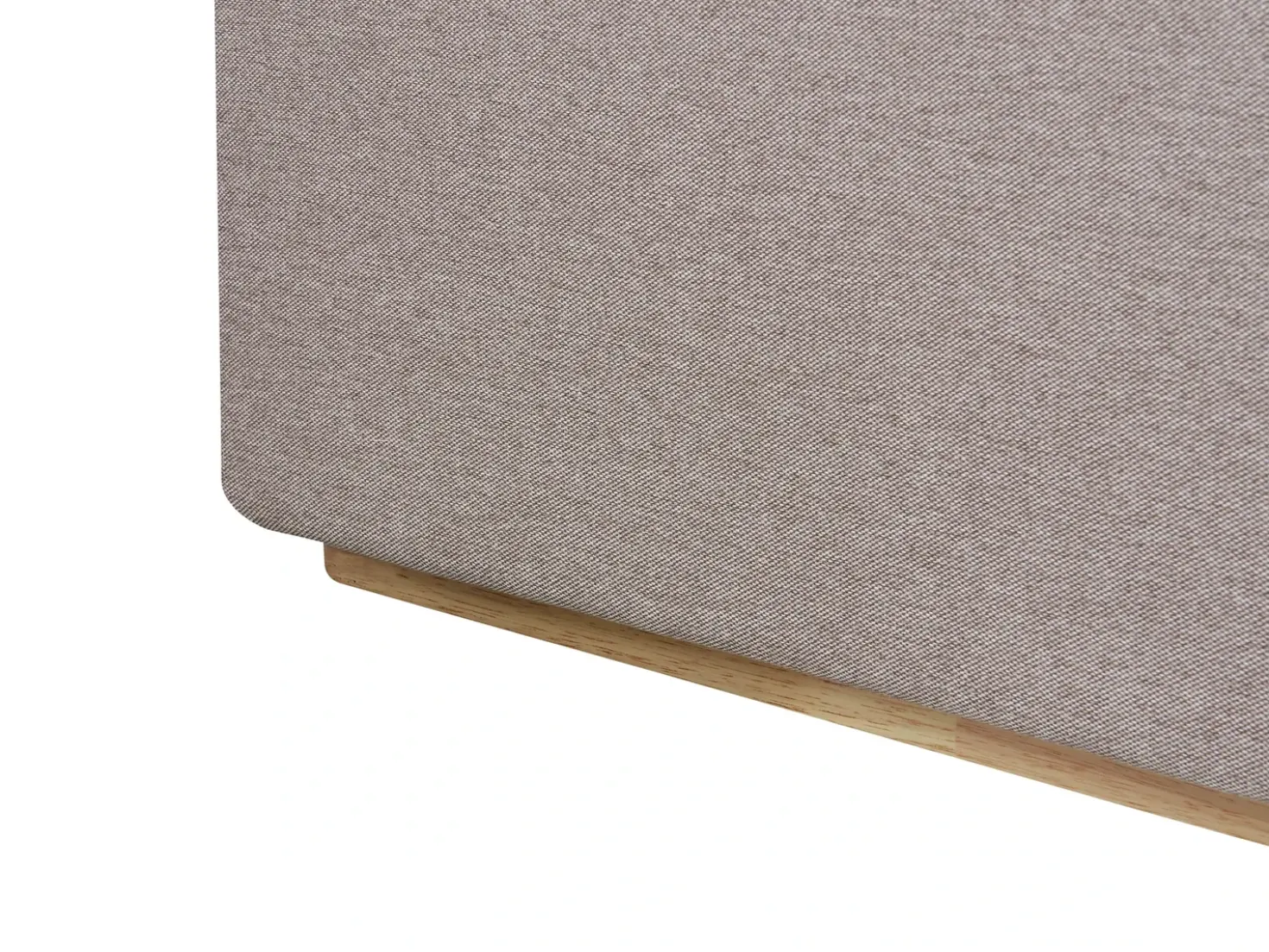 Letto contenitore Tessuto MONESTIER 160 x 200 cm Tortora