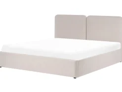 Letto contenitore Tessuto ARBOIS 180 x 200 cm Beige