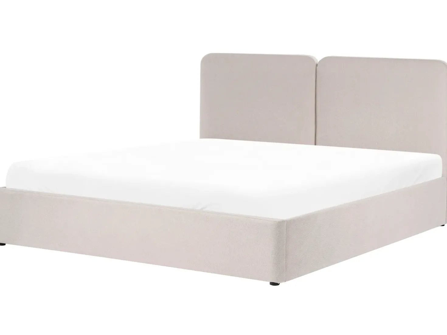 Letto contenitore Tessuto ARBOIS 180 x 200 cm Beige