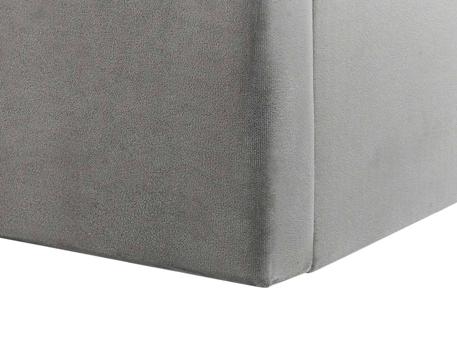 Letto contenitore Velluto VION 180 x 200 cm Grigio
