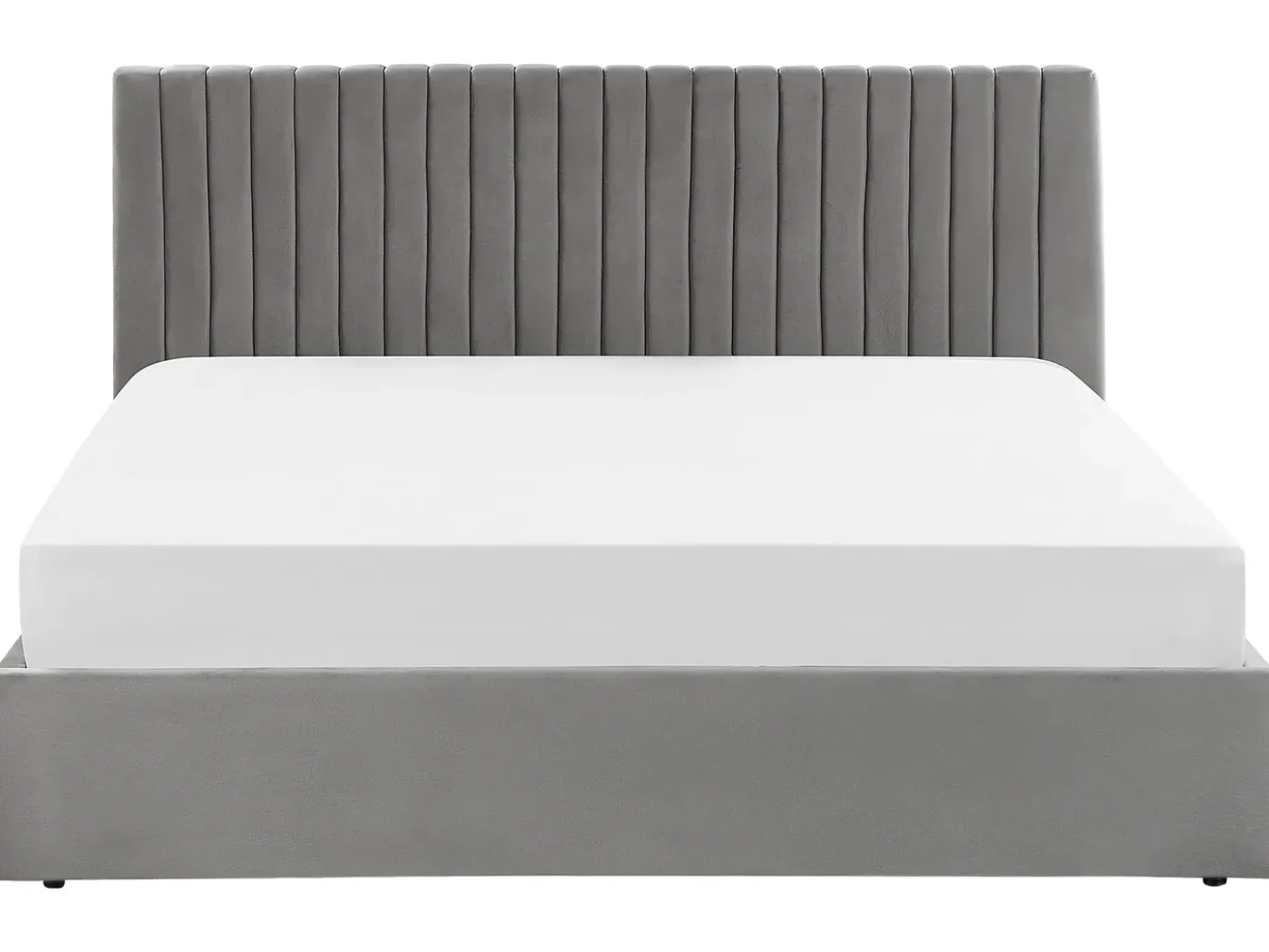 Letto contenitore Velluto VION 180 x 200 cm Grigio
