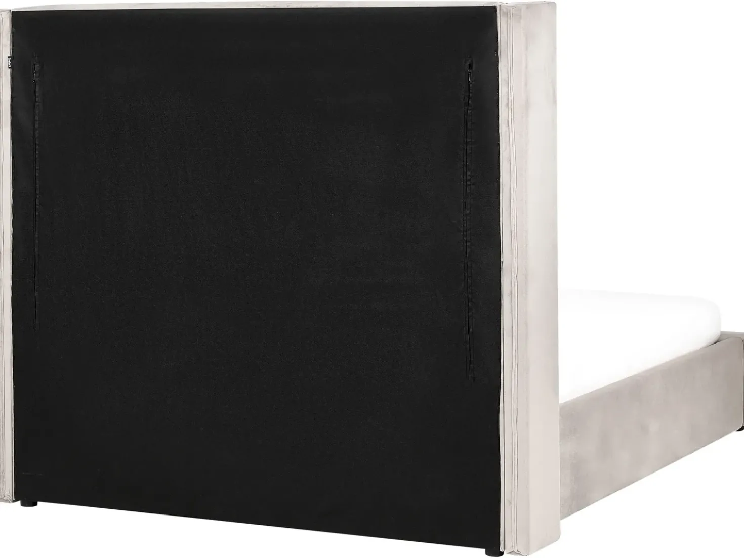 Letto contenitore Velluto LUBBON 140 x 200 cm Tortora