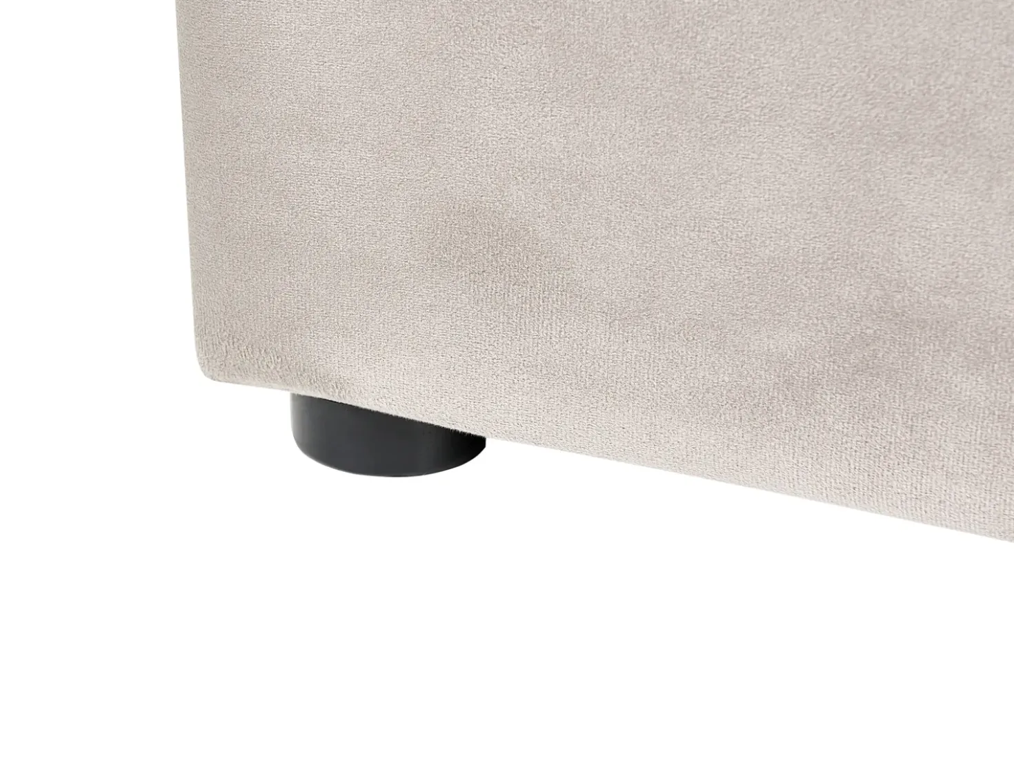 Letto contenitore Velluto LUBBON 140 x 200 cm Tortora
