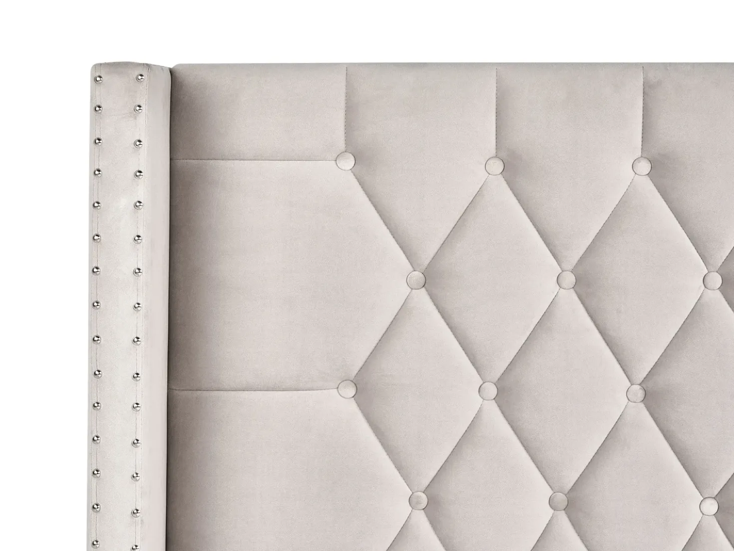 Letto contenitore Velluto LUBBON 140 x 200 cm Tortora