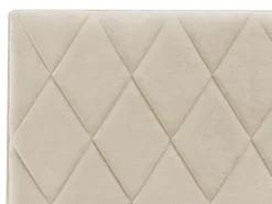 Letto contenitore Velluto ROCHEFORT 180 x 200 cm Beige