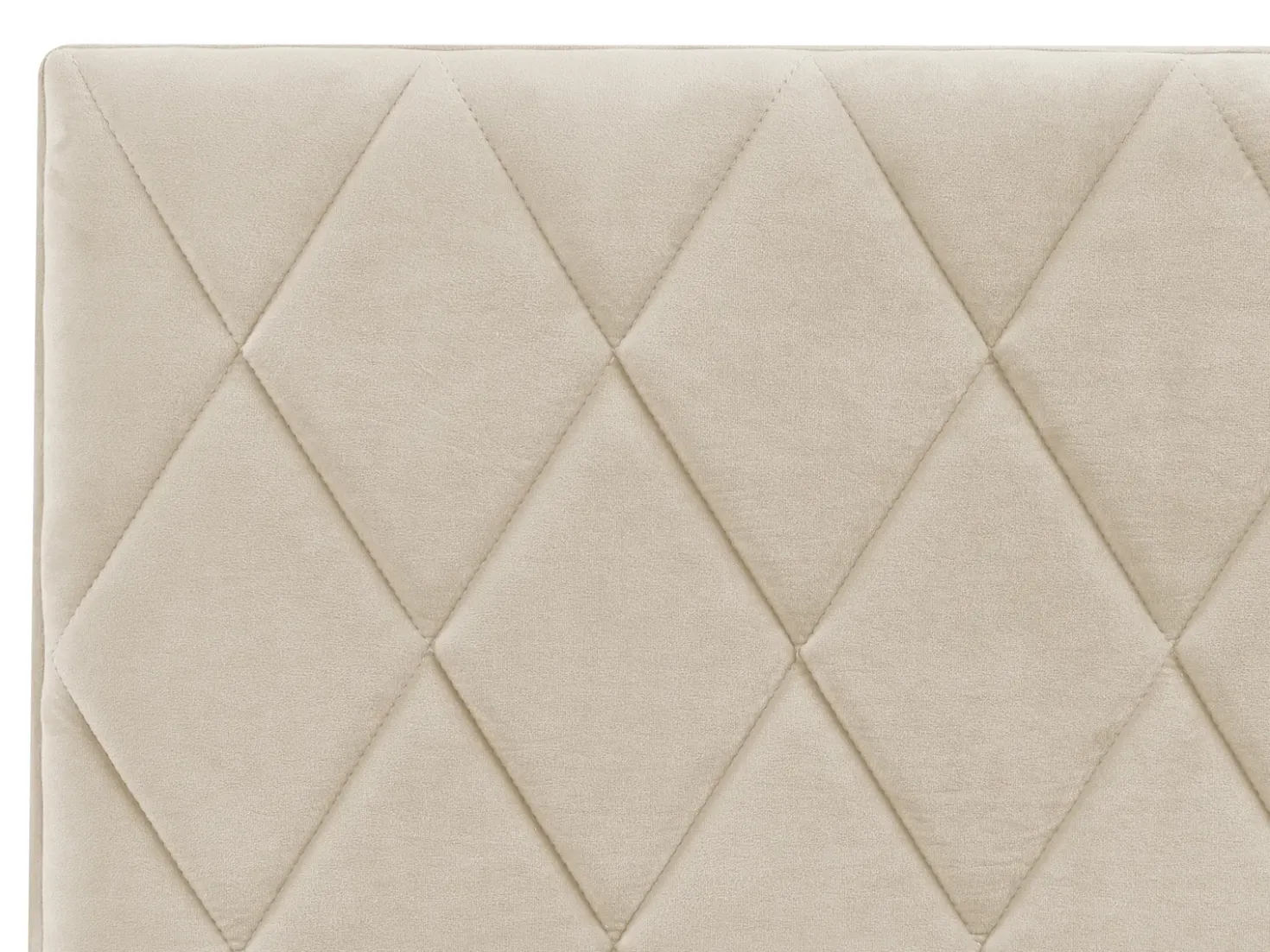 Letto contenitore Velluto ROCHEFORT 180 x 200 cm Beige