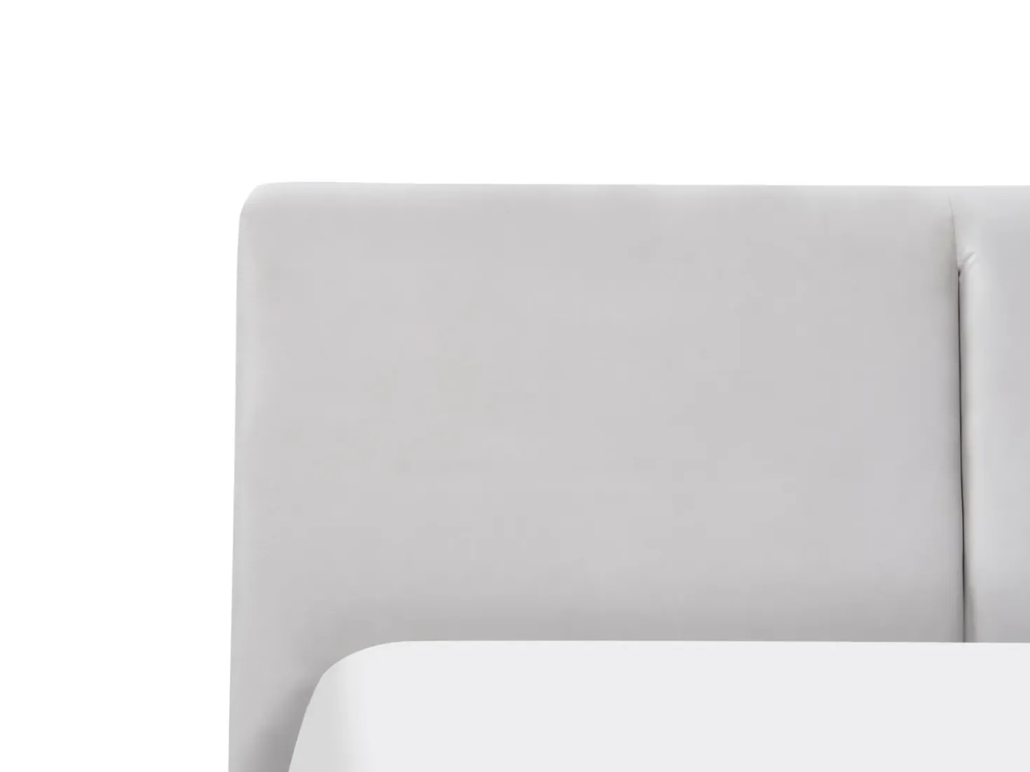 Letto contenitore Velluto BOUSSE 180 x 200 cm Grigio chiaro