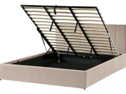 Letto contenitore Velluto DREUX 180 x 200 cm Tortora