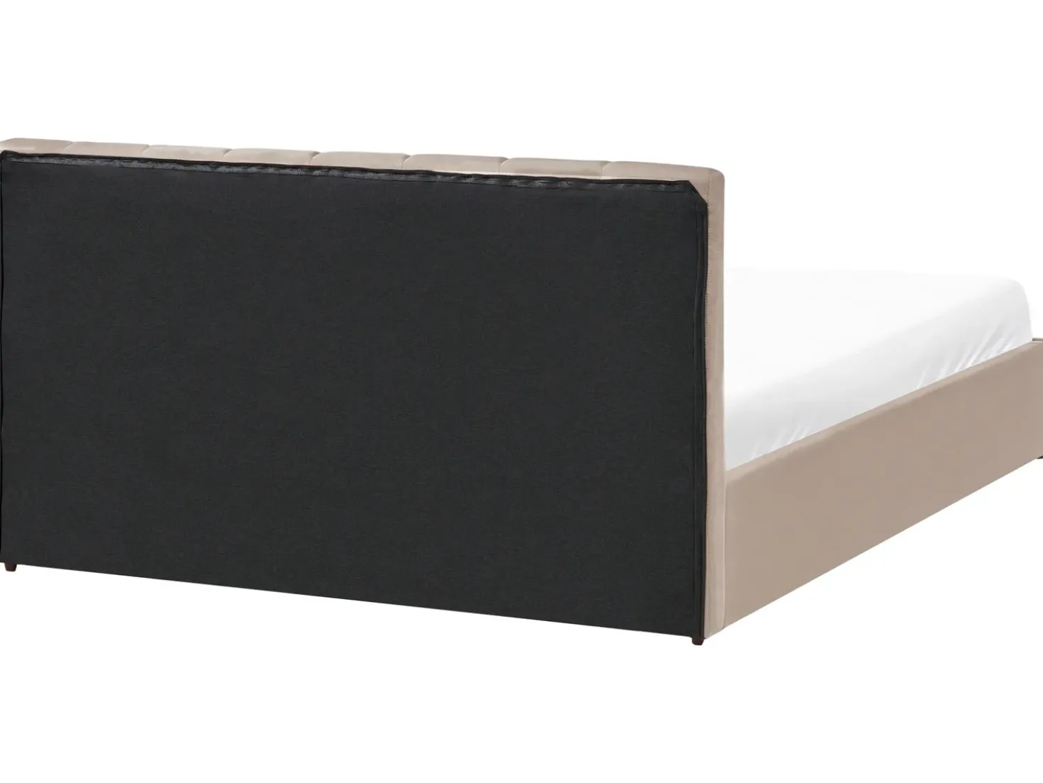 Letto contenitore Velluto DREUX 180 x 200 cm Tortora