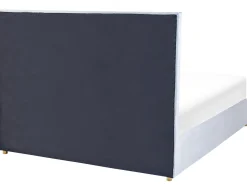 Letto contenitore Velluto VERNOYES 160 x 200 cm Grigio chiaro