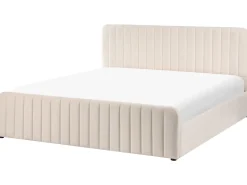 Letto contenitore Velluto LUNAN 180 x 200 cm Beige